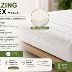 Amazing LATEX Pocketveringsmatras 500