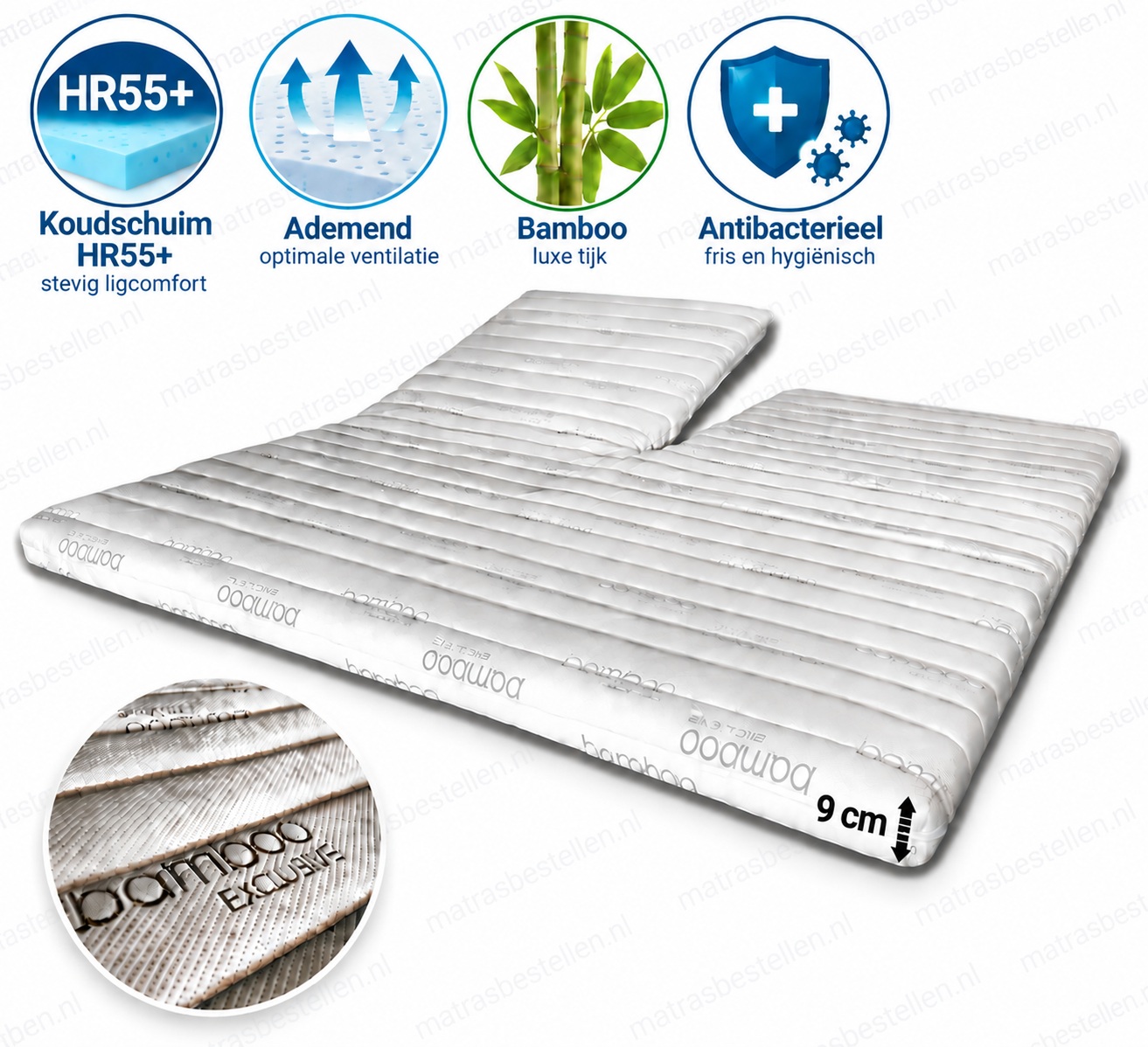 Hr55+ split bamboo sfeer