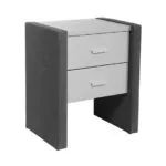 Nachtkastje Bond gestoffeerde wandpanelen met twee lades