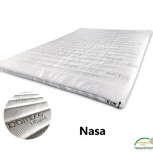 Topdekmatras/Topper Bamboo met NASA drukverlagende kern 9cm