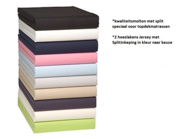 Hoezen voor topdekmatrassen,hoeslakens voor toppers Textielpakket split-hoeslakens