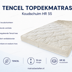 TENCEL® Lux HR55 - topper - 12 cm