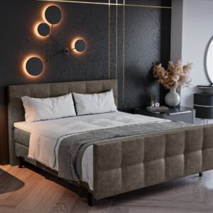 Boxspringset NARVIK set incl hoofd en voetbord