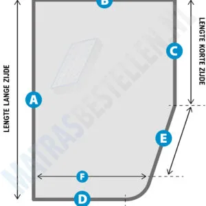 Fransbed matras Tijk/ Hoes