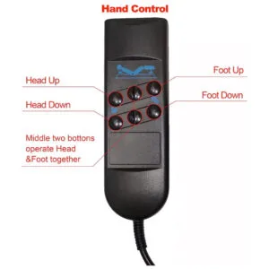 Okin/Dewert afstandsbediening bedraad voor Boxspring / elektrische lattenbodem