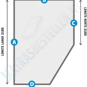 Fransbed matras Tijk/Hoes