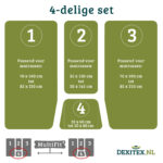 4 delige set maten