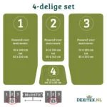 4 delige set maten