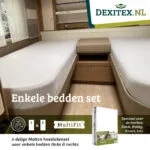 Brandsseller Hoeslaken van 3 voor caravan, camper, achterbed, hoeslaken, camping, 70 x 190 cm, 85 x 210 cm (2x) en 35 x 130 cm, 50 x 145 cm (1x), antraciet
