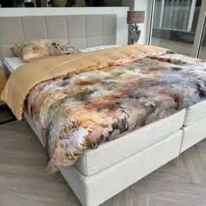 Boxspringset Square 180/200 Showmodel Creme kompleet