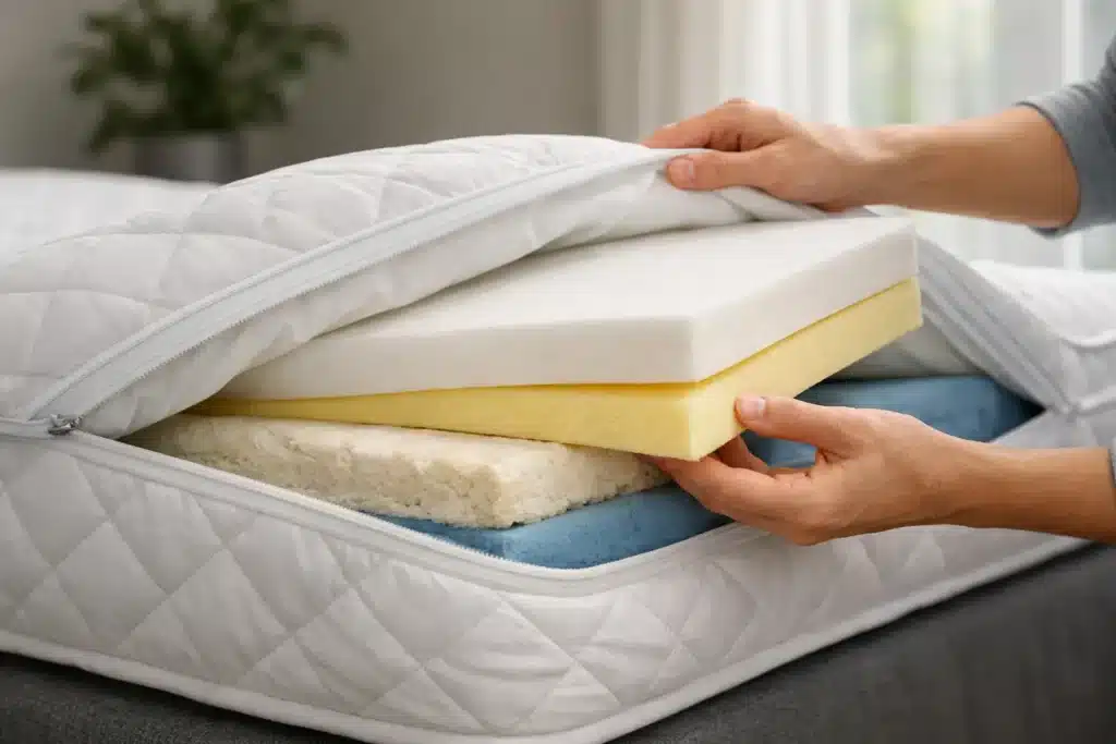 Matras vernieuwen in bestaande hoes?