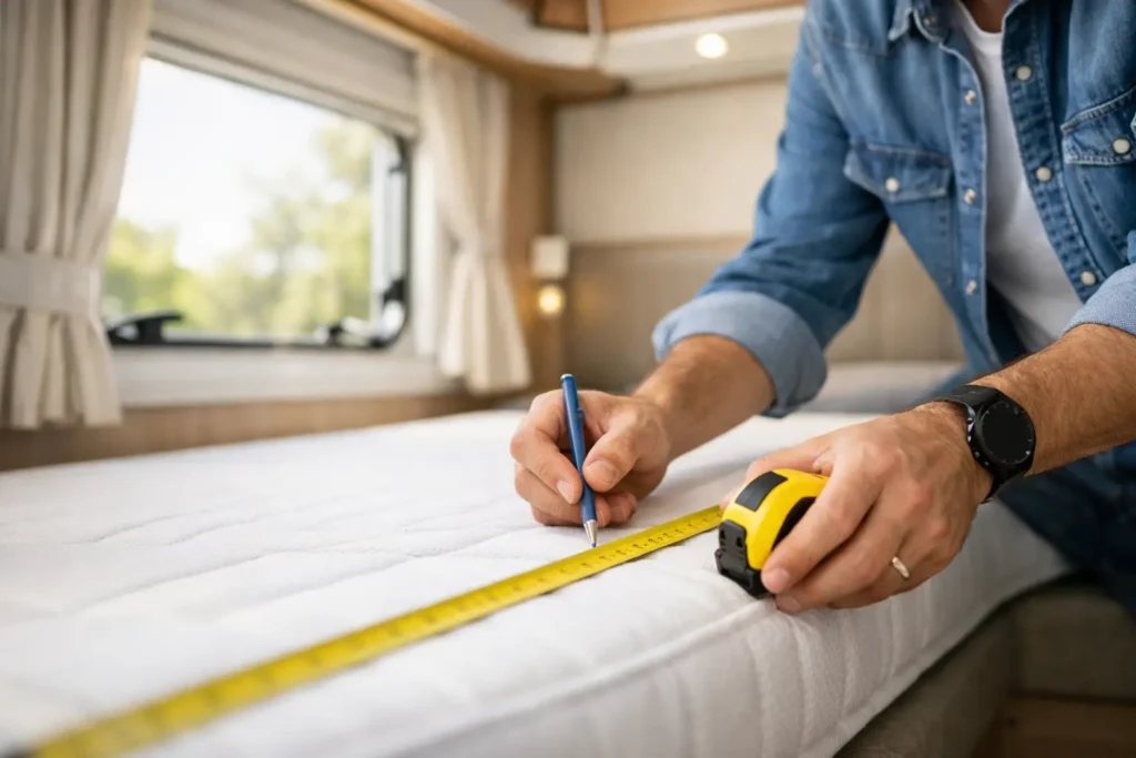 Hoe caravan matras opmeten zonder fouten