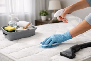 Hoe matras schoonmaken zonder de kern te nat te maken