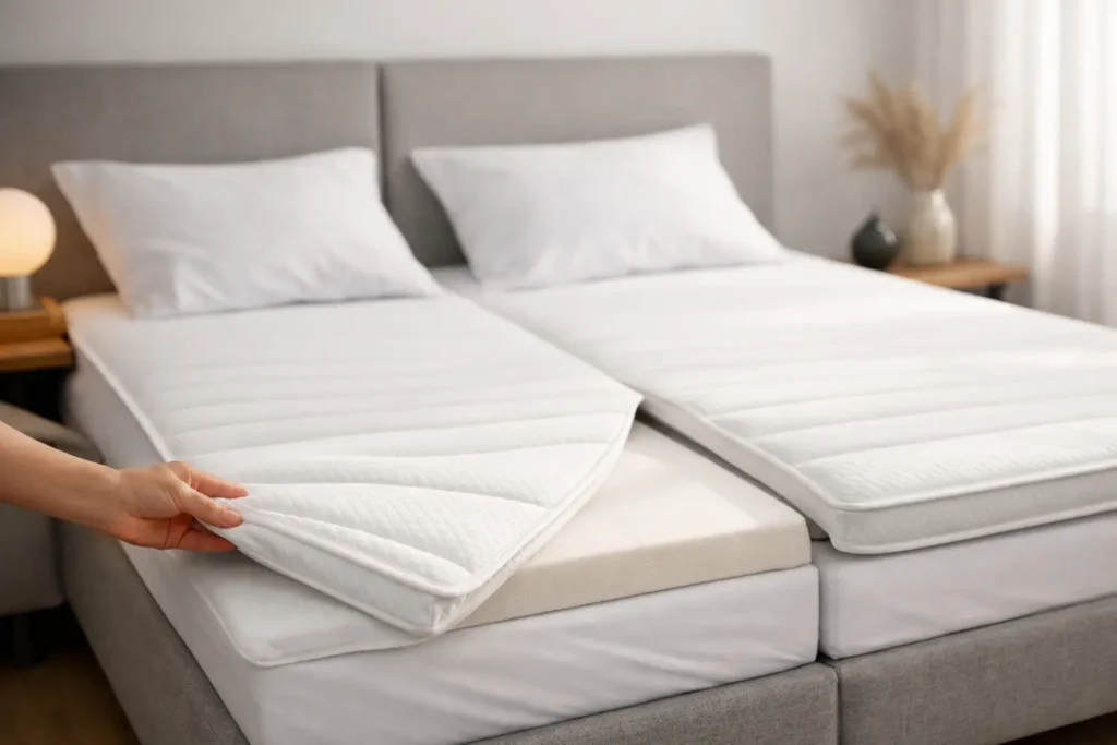 Split topper voor tweepersoonsbed kiezen