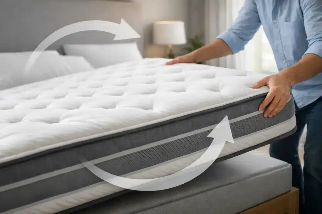 Matras draaien voor een langere levensduur