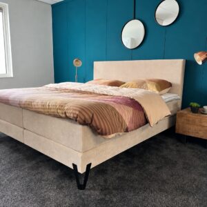 V550 boxspringset vlak 180/200 kompleet LAATSTE SHOWROOM Kompleet